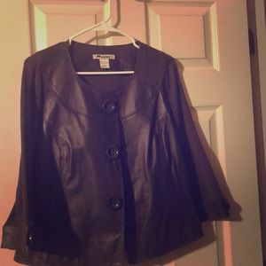 Nygard leather swing jacket